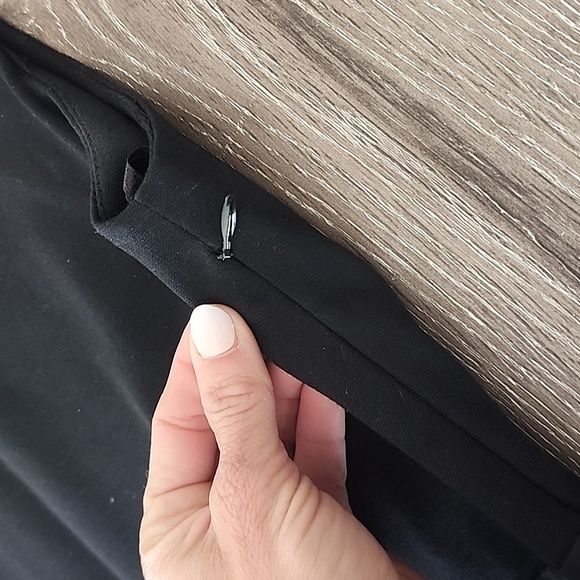 DVF Diane Von Furstenburg Zanne Ruched W/ Pockets Sheath Dress Black Size 6 - Picture 7 of 10